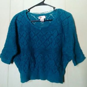 Blue Knitted Top